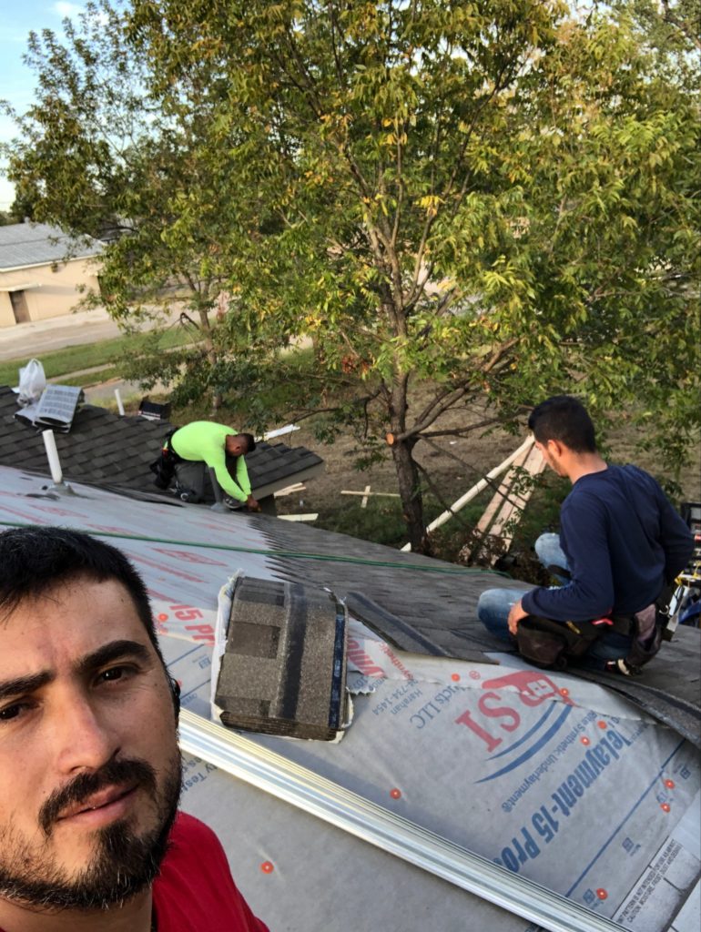 Temo and the team on a Roof